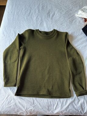 Men's Olive Green Crewneck Sweater
